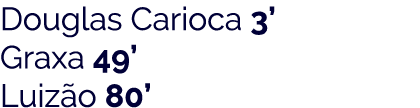 Douglas Carioca 3  Graxa 49  Luiz o 80 
